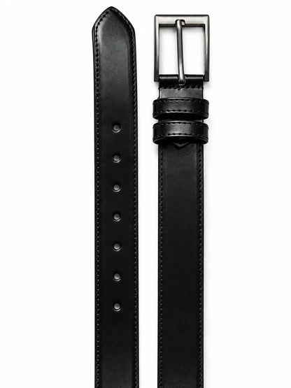 Classic Men Black Leather Belt