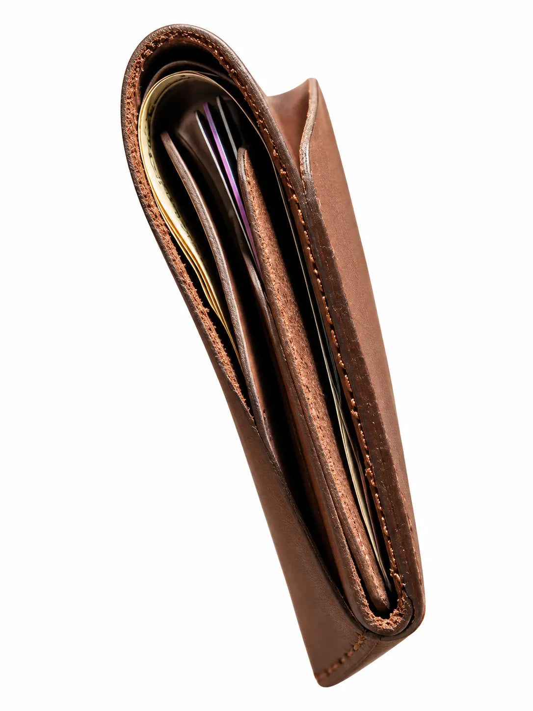 Minimalist Chocolate brown Handmade Leather wallet