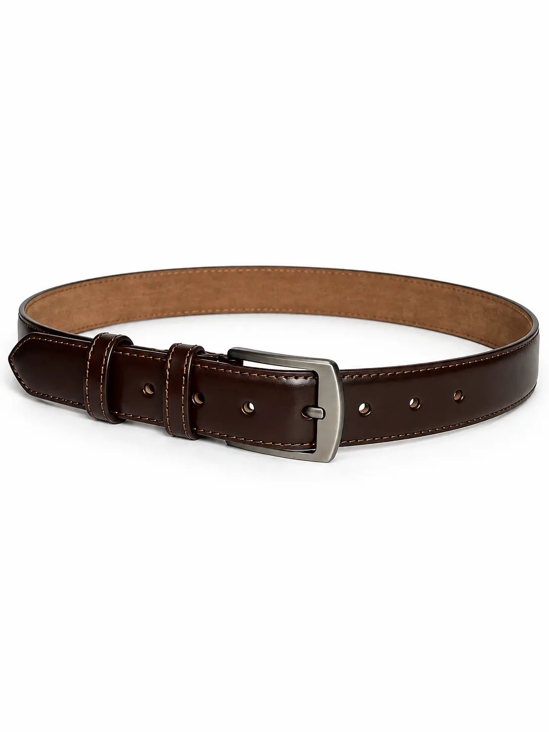 Classic Men Brown Leather Belt