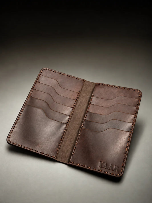 NO.79 Vertical Crocodile Charcole Leather Wallet
