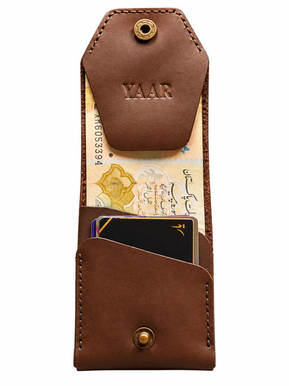Minimalist Chocolate brown Handmade Leather wallet