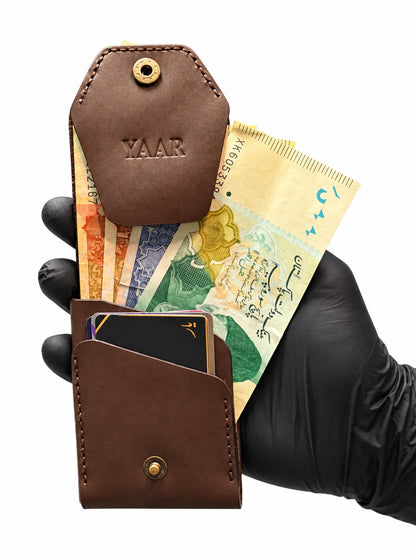 Minimalist Chocolate brown Handmade Leather wallet